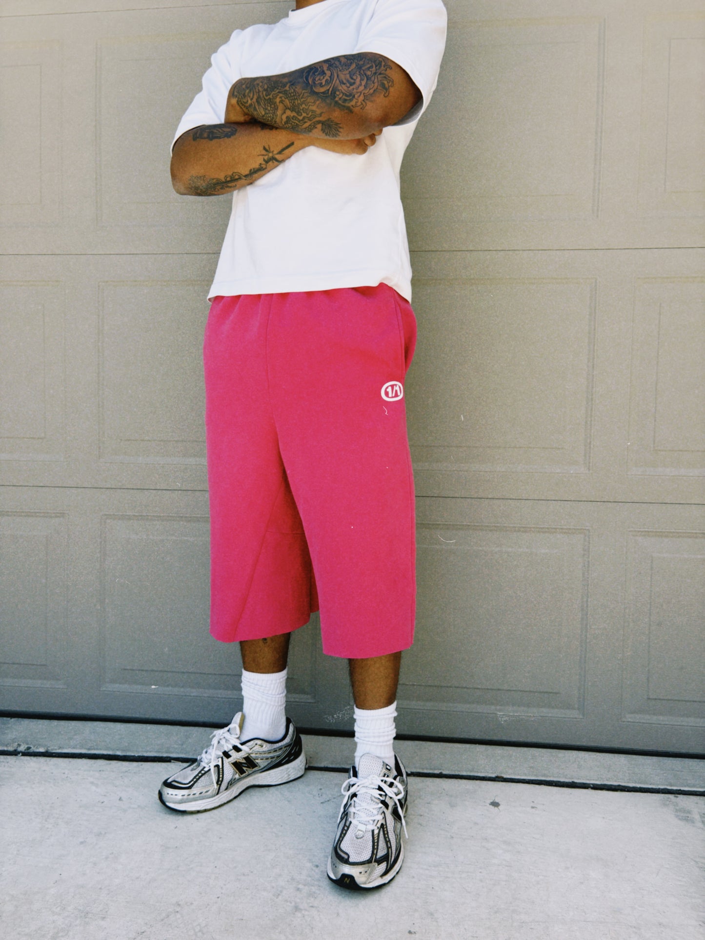 Pink 3/4 sworts