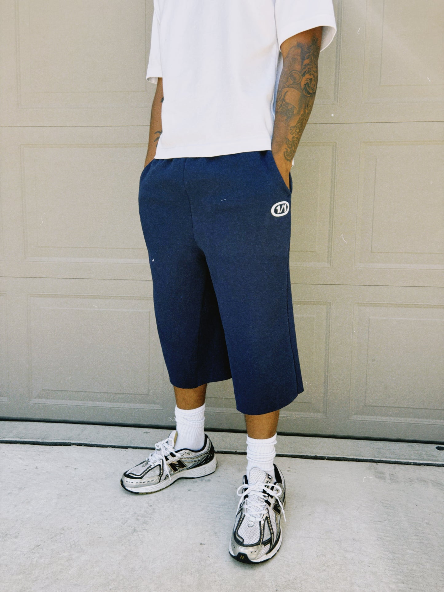 Navy blue 3/4 sworts