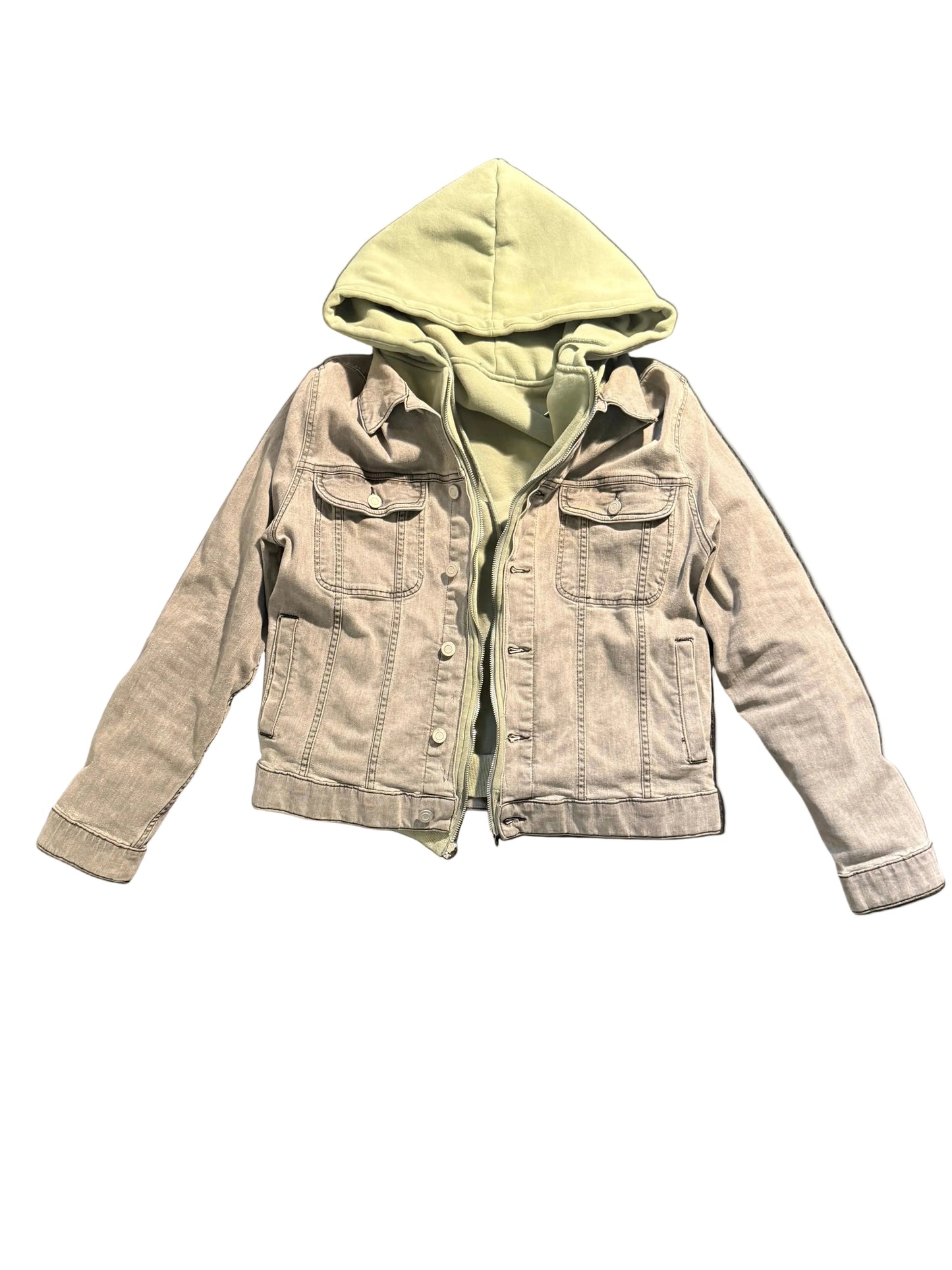 Reversible Zip Up Jean Jacket