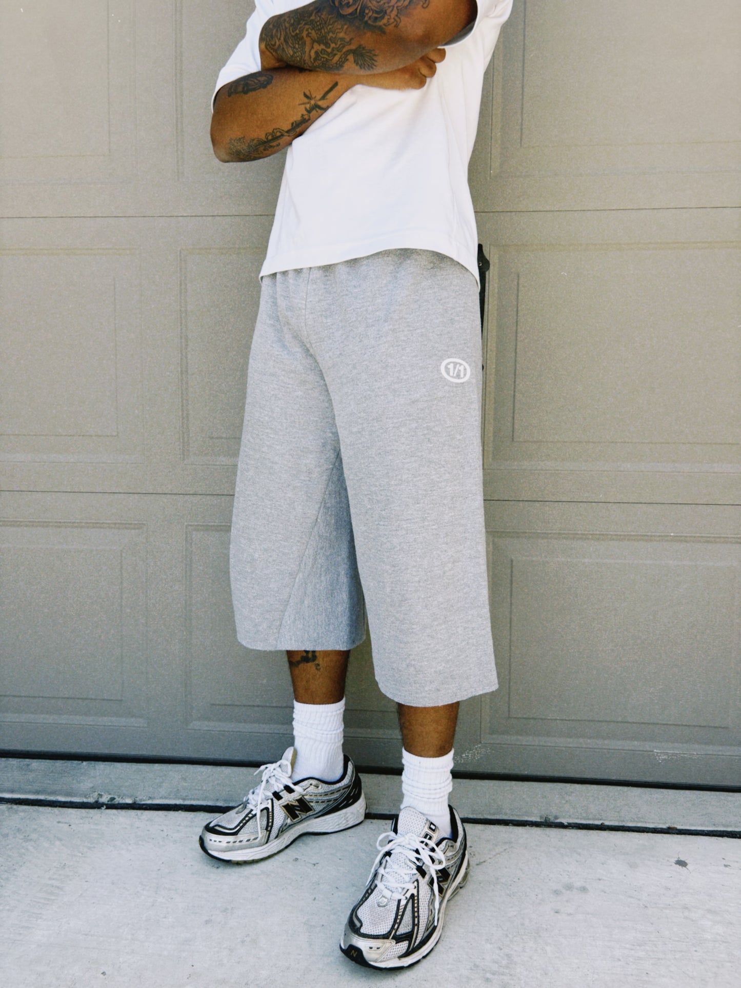 Light Grey 3/4 sworts