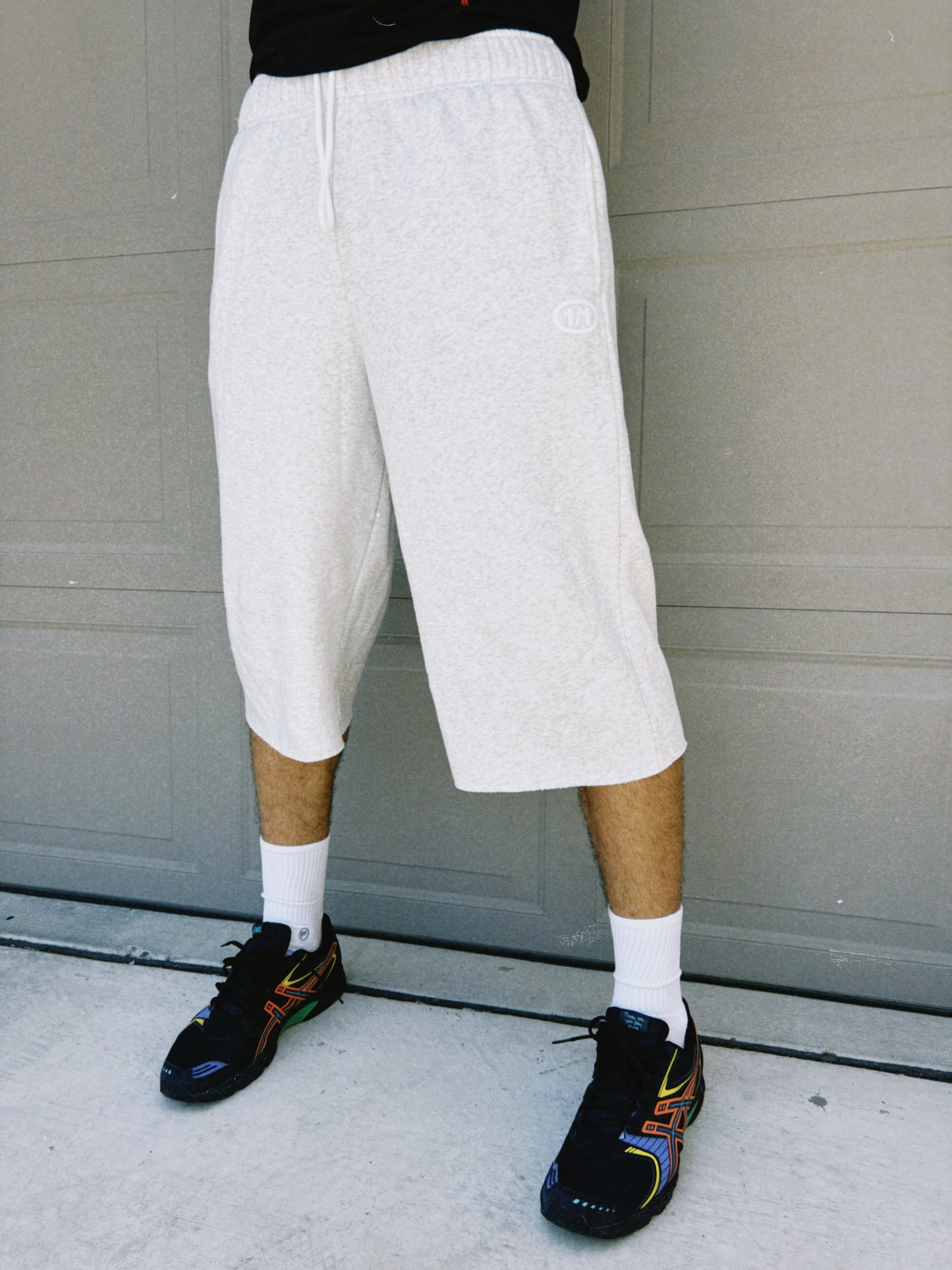 Heather grey 3/4 sworts