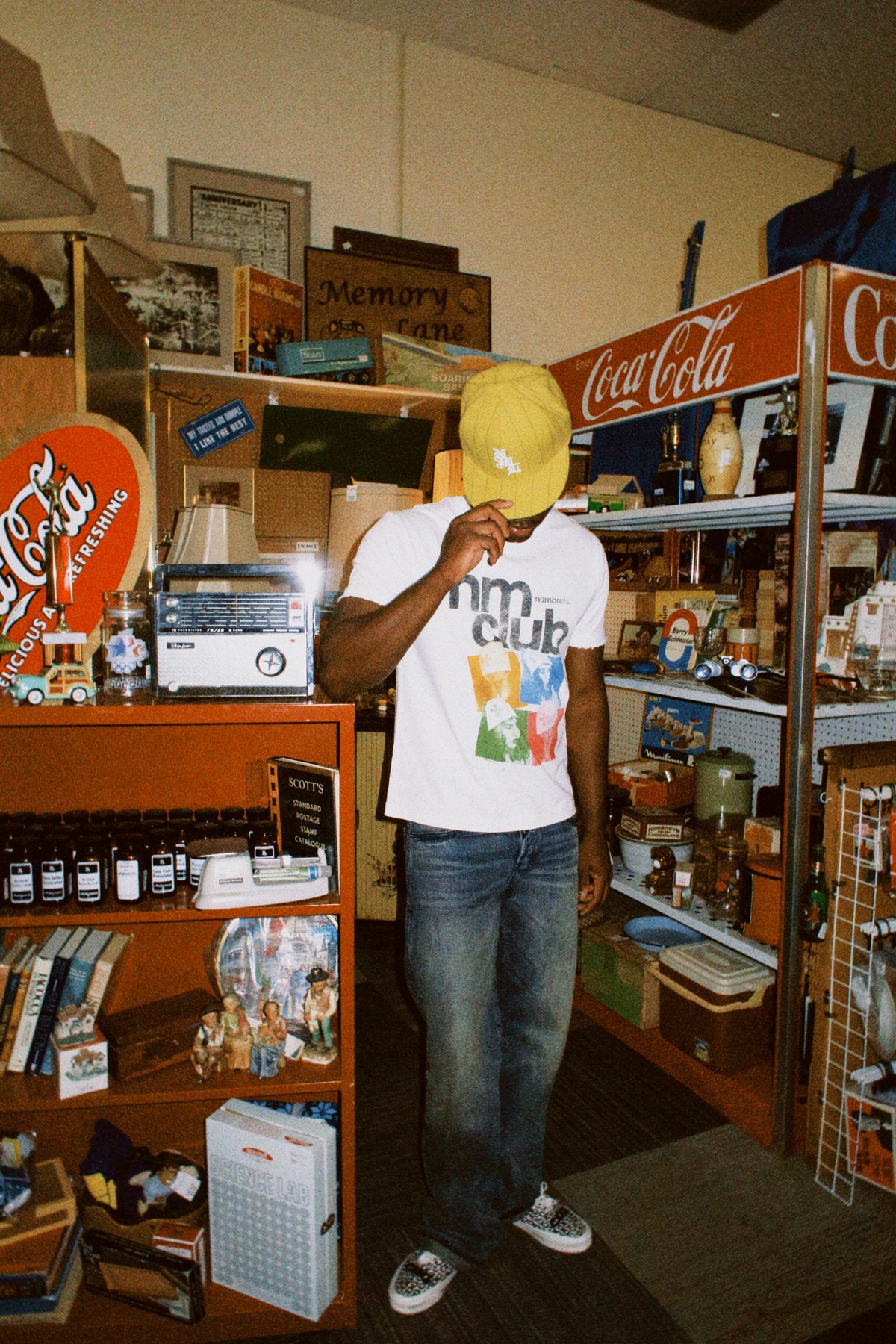 Reworked denim, club tees & one-of-one thrift finds.